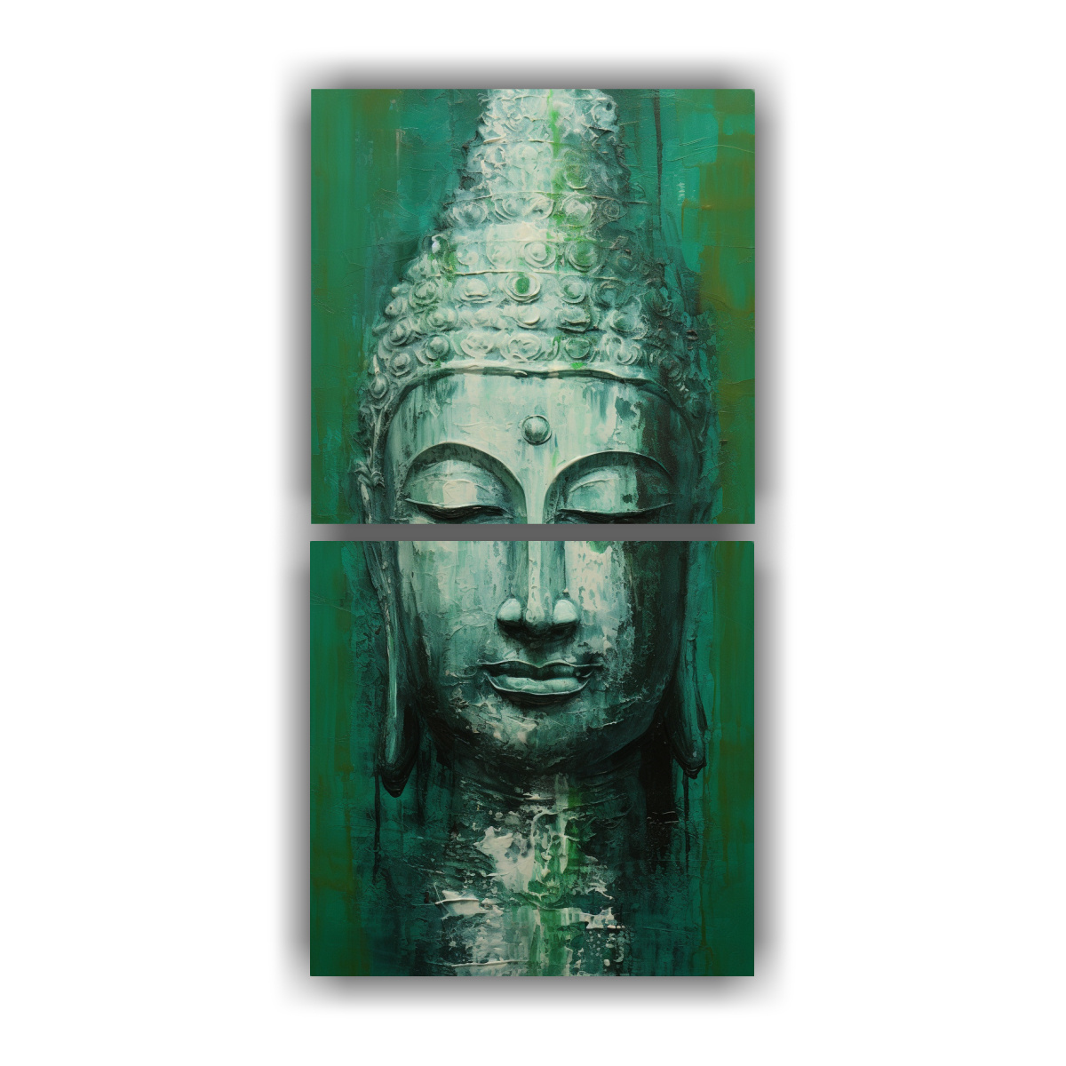d-ptico-composici-n-equilibrio-buddha-rostro-leo-estilo-abstracto-plateado-y-verde-decoraci-n-pinturas