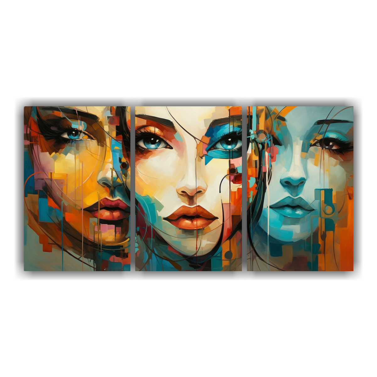 d-ptico-horizontal-mujeres-abstractas-motivo-pinturas-de-caras
