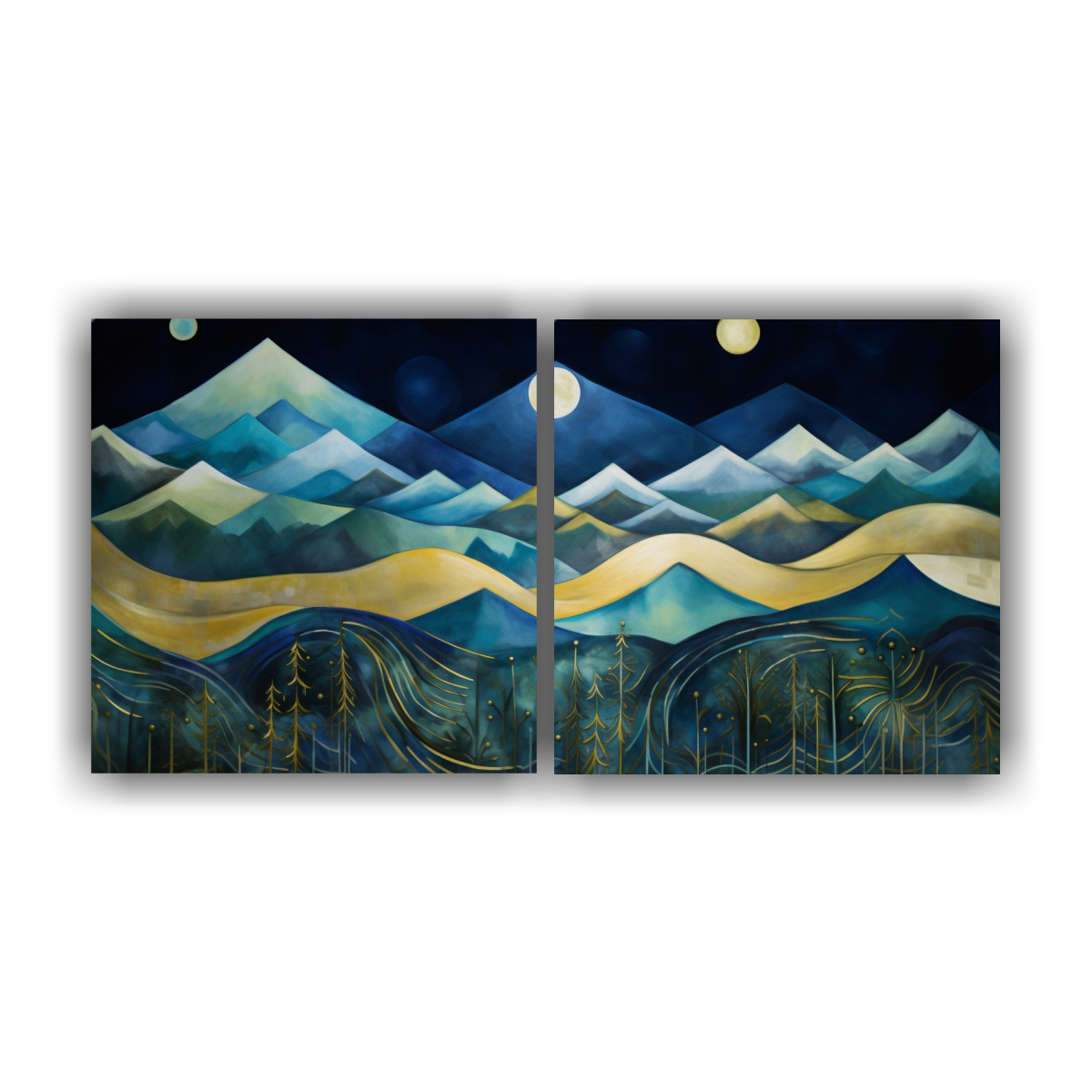 d-ptico-paisaje-abstracto-de-monta-as-nocturnas-con-rboles-decoraci-n-creativa-y-elegante