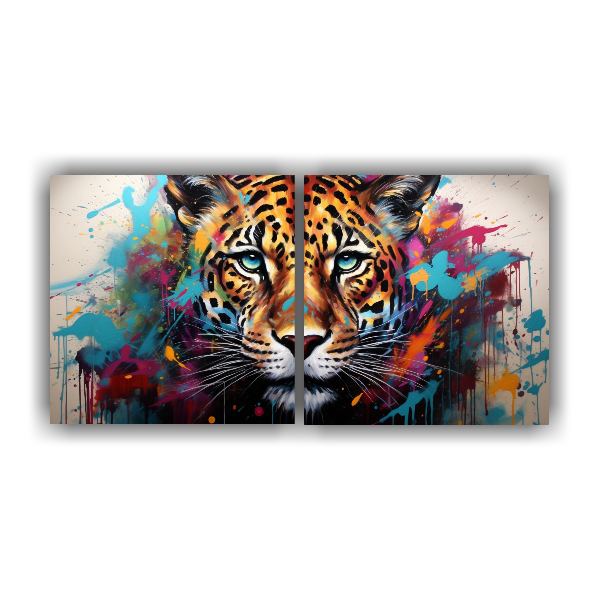 d-ptico-pinturas-abstractas-de-animales-salvajes-en-gama-de-colores