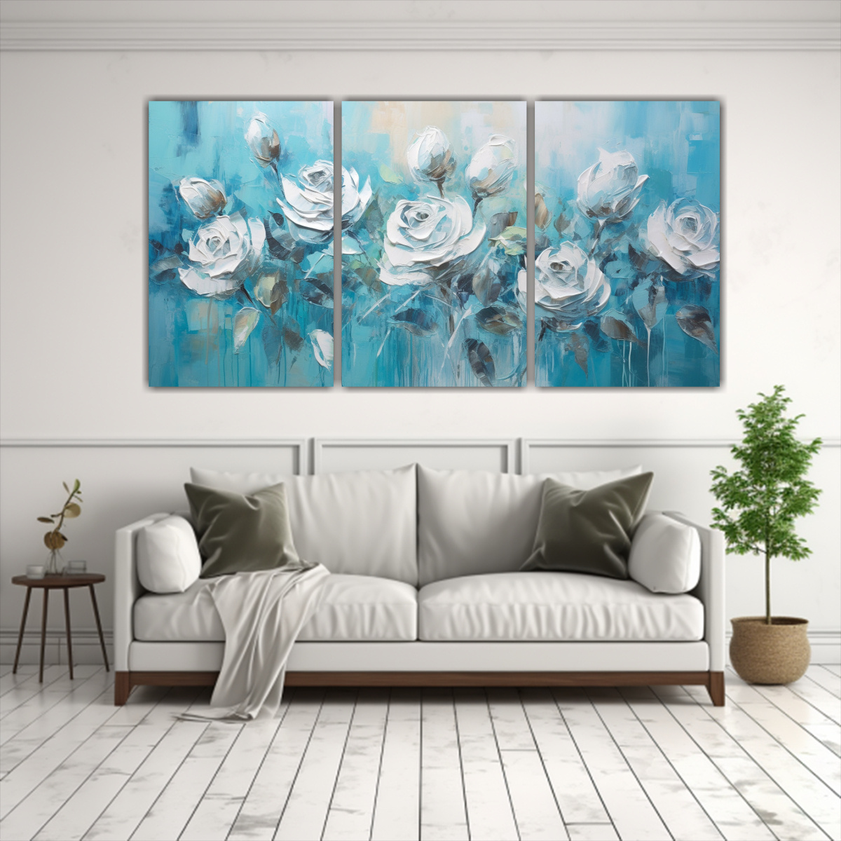 detalles-de-lienzo-moderno-con-pintura-de-rosas-turquesa-1