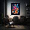 dise-o-floral-creativo-y-vibrante-en-habitaci-n-intensamente-patr-n-canva-pinturas-de-decoraci-n-nica-en-s-1-1