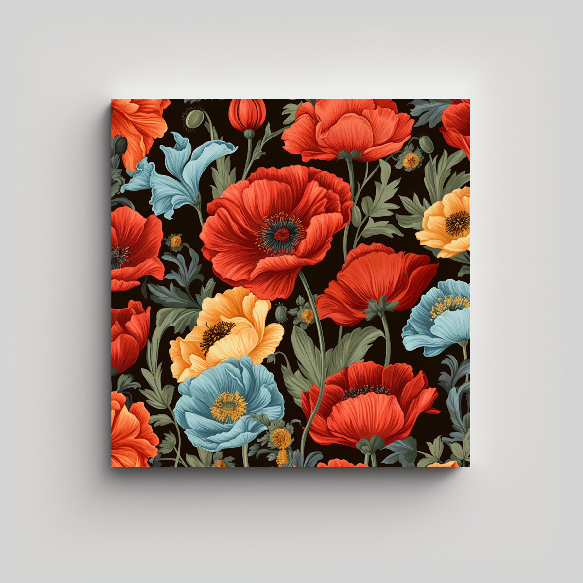 dise-o-intenso-patr-n-continuo-de-flores-variadas-en-composici-n