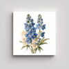 dise-o-luminoso-de-flores-blue-delphinium-en-tela-de-bastidor-vintage