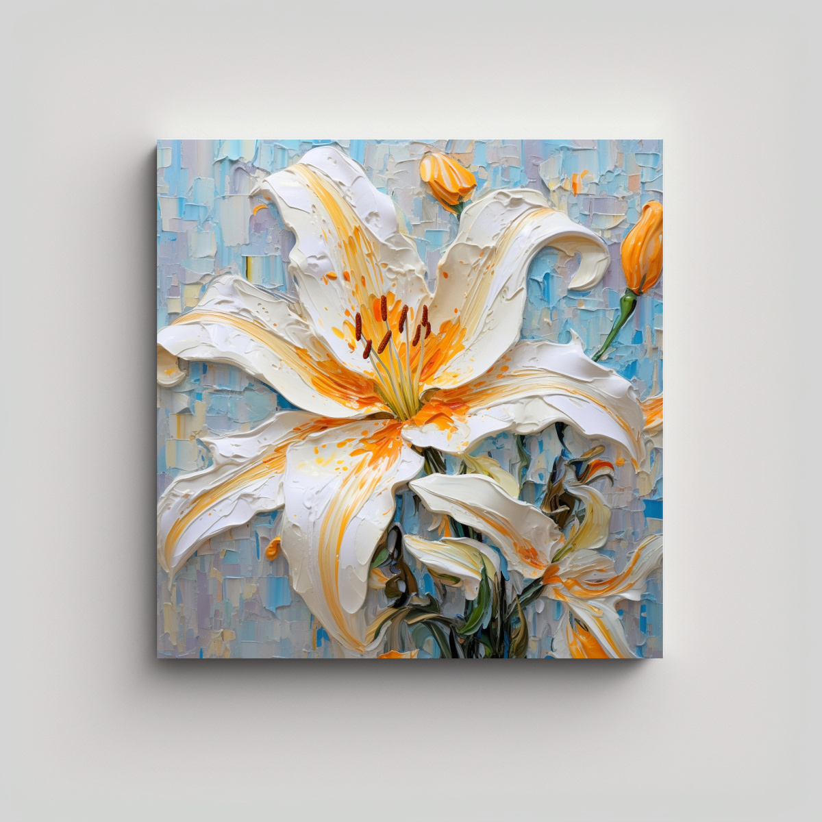 dise-o-simple-de-lirio-colorido-con-pigmento-amarillo-en-lienzo