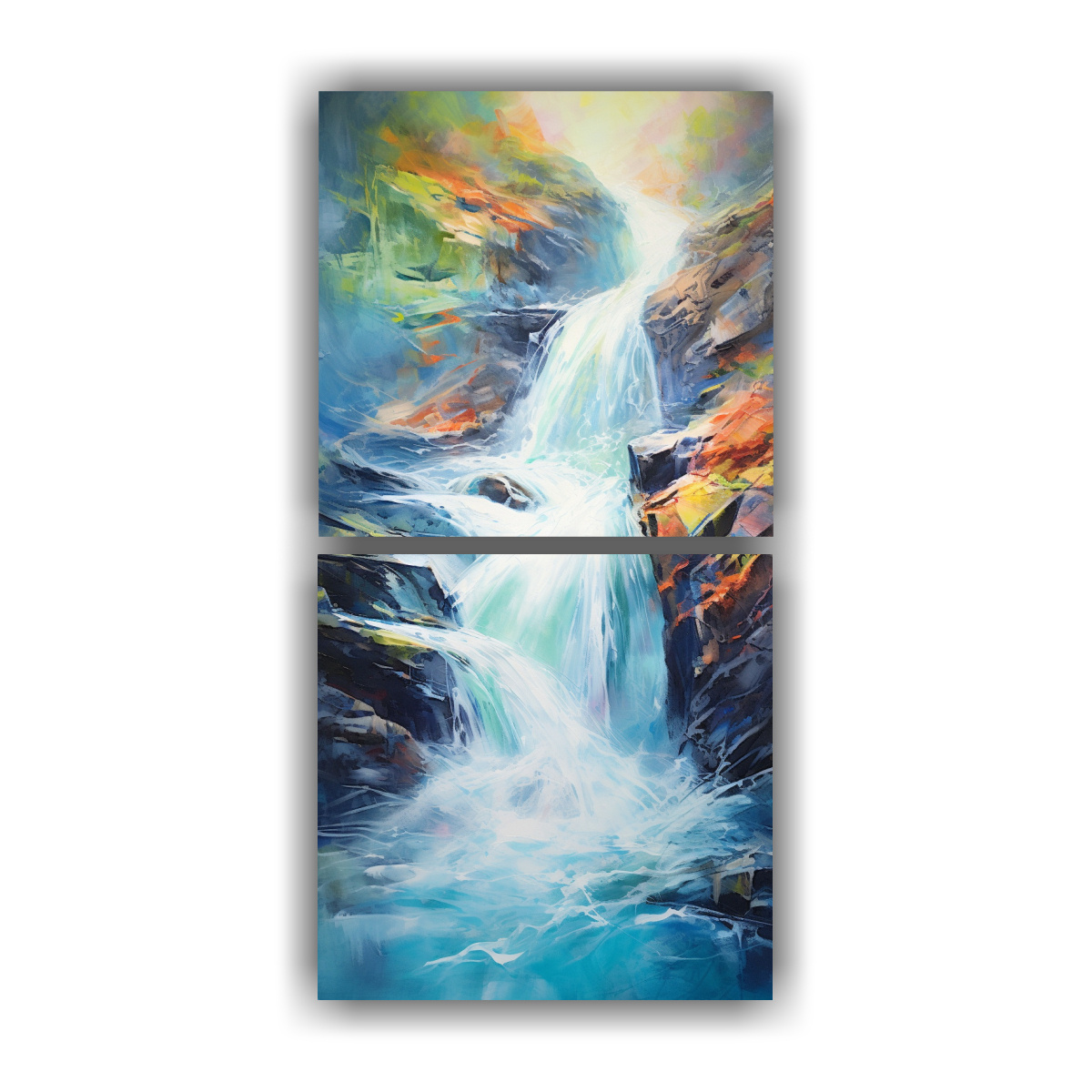 dos-artes-de-pared-composici-n-cascada-en-trazos-abstractos