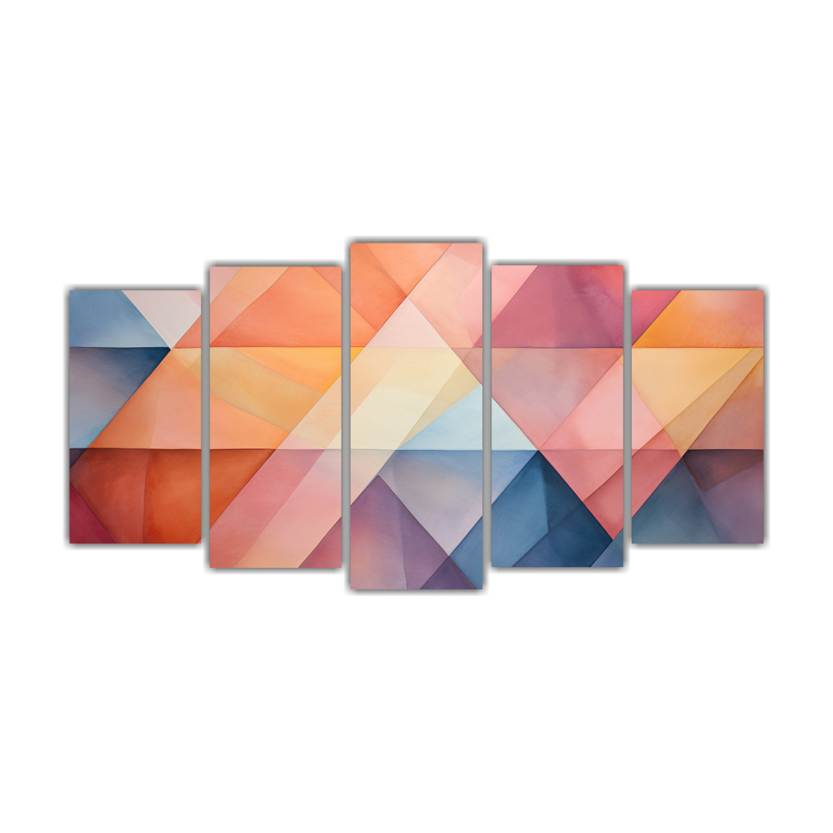 dos-composiciones-finas-abstracci-n-geom-trica-en-delicadas-y-relajantes-l-neas-de-agua