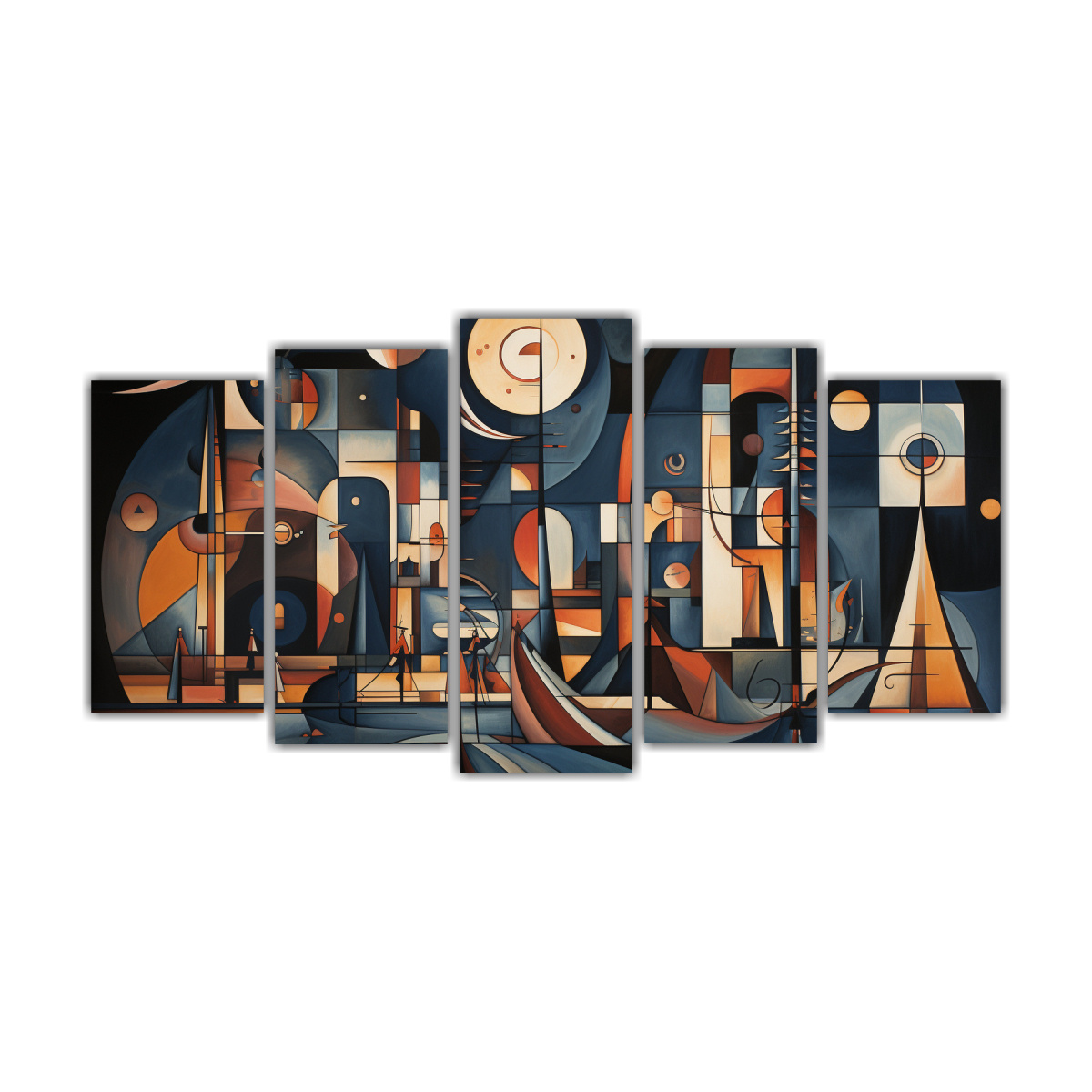 dos-composiciones-impreso-alegr-a-morning-nyc-en-el-estilo-de-wassily-kandinsky