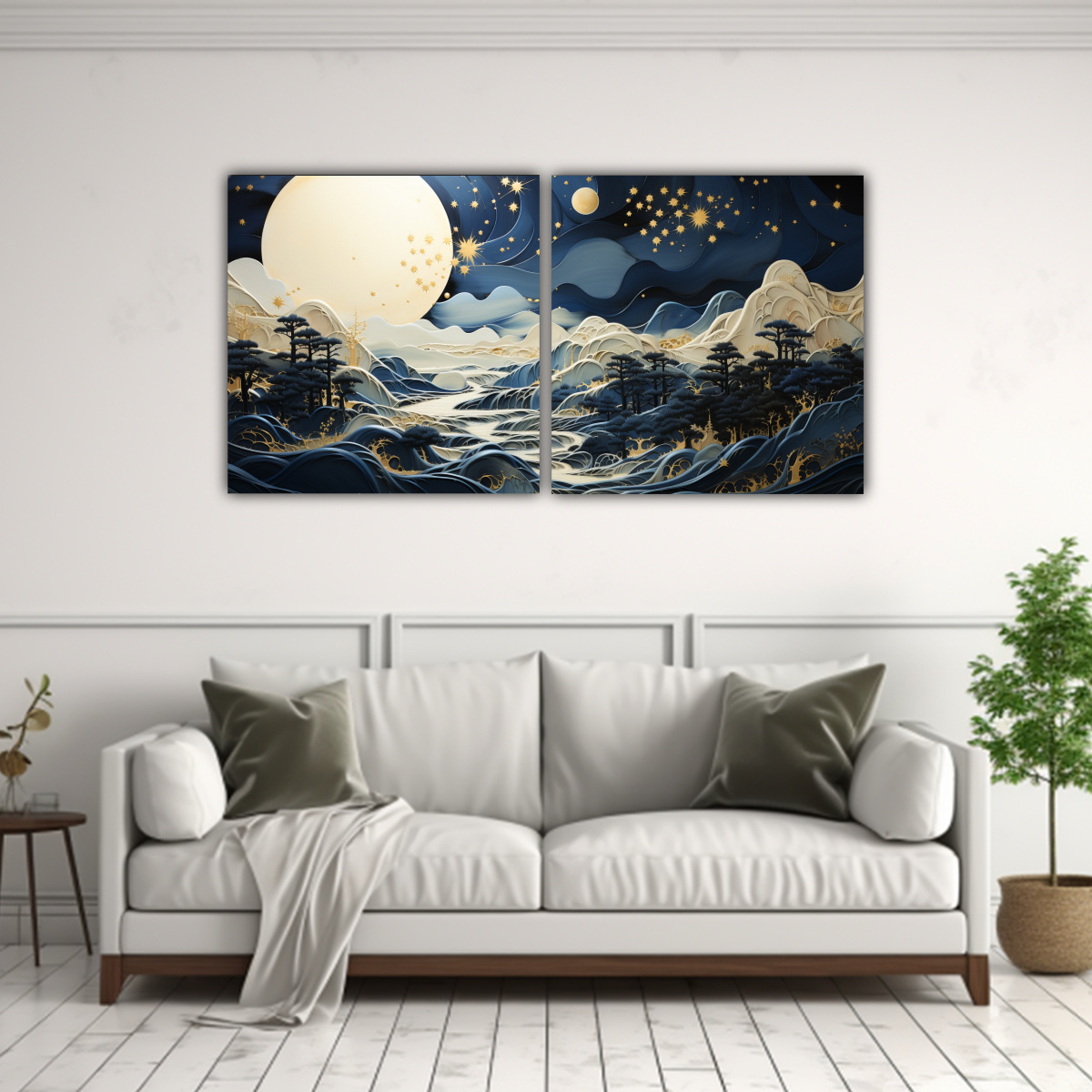dos-composiciones-modernas-con-luna-y-monta-as-estilo-decorativo-1