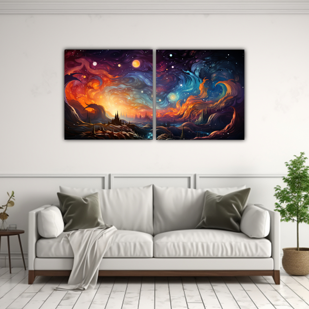 dos-cuadros-concepto-arte-urbano-abstracto-pintura-digital-de-una-galaxia-creada-1