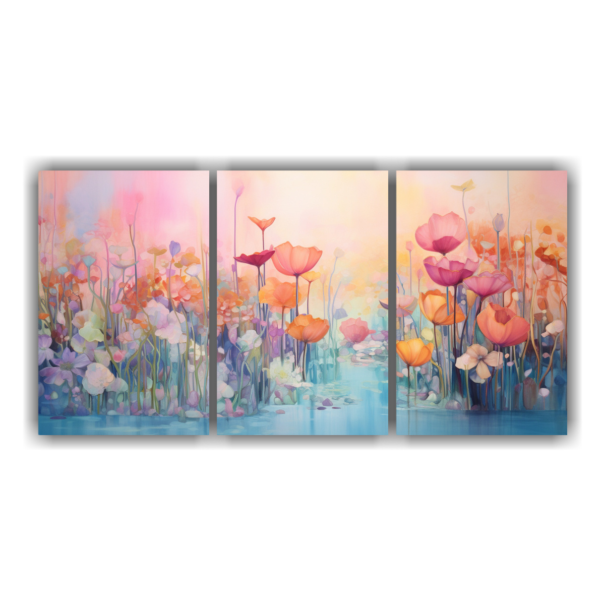 dos-cuadros-de-dise-o-de-alta-resoluci-n-del-esencia-abstracta-de-un-jard-n-tranquilo-al-amanecer