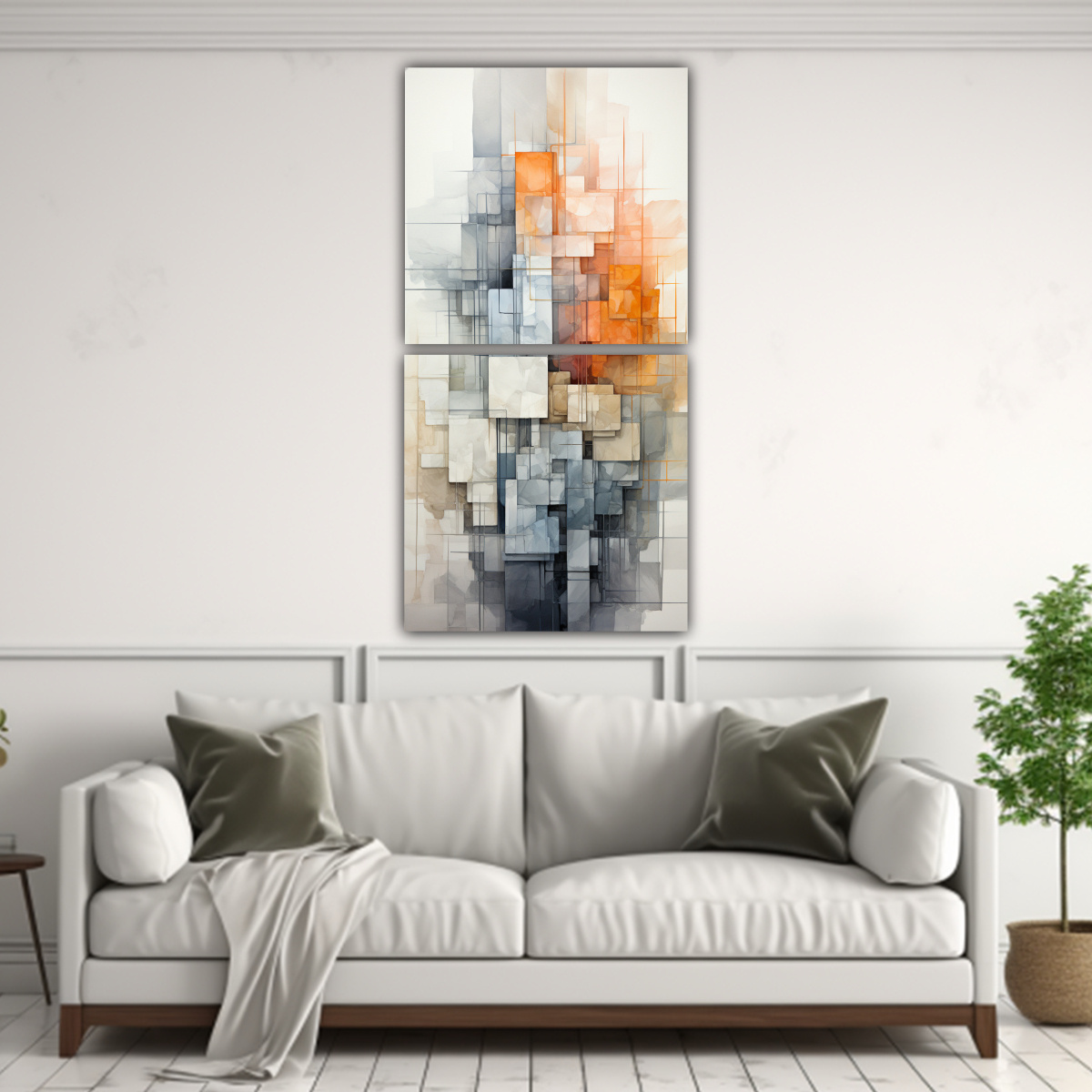 dos-cuadros-decorativos-de-dibujo-urbano-l-neas-como-cuadr-culas-grises-rosa-naranja-blancos-1