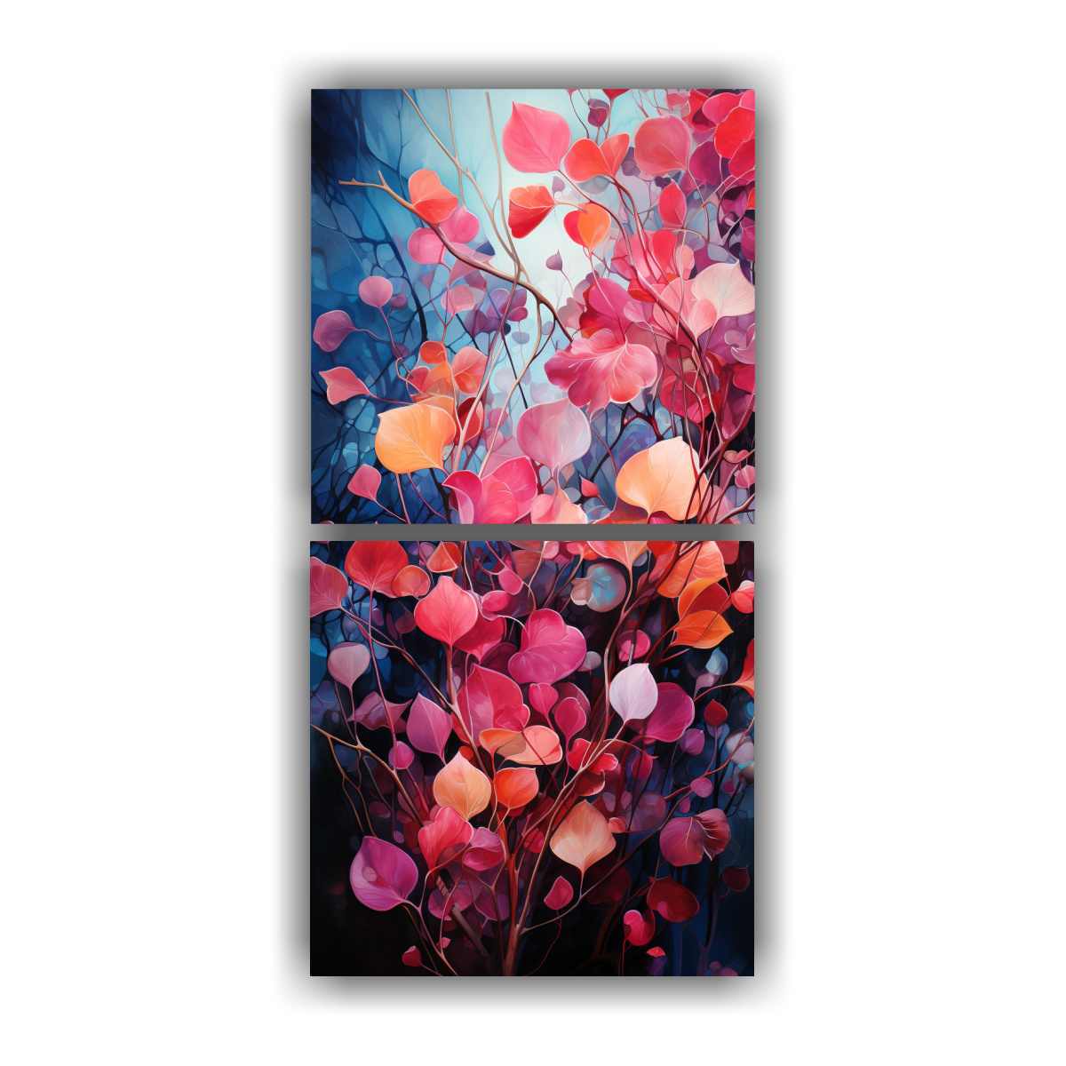 dos-cuadros-hermoso-contraste-hojas-de-sue-o