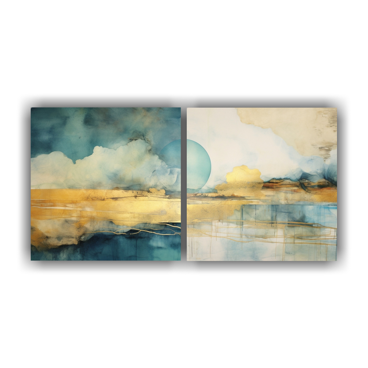 dos-cuadros-inspiradores-de-pintura-floral-con-acuarela-turquesa-verde-azulado-y-dorado-