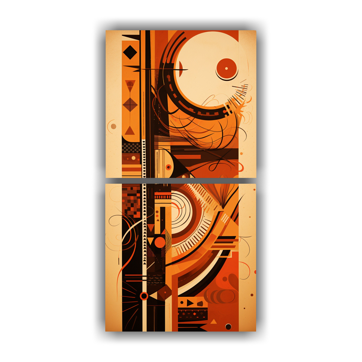 dos-cuadros-tonos-creatividad-inspirado-en-la-composici-n-abstracta-nativa-americana