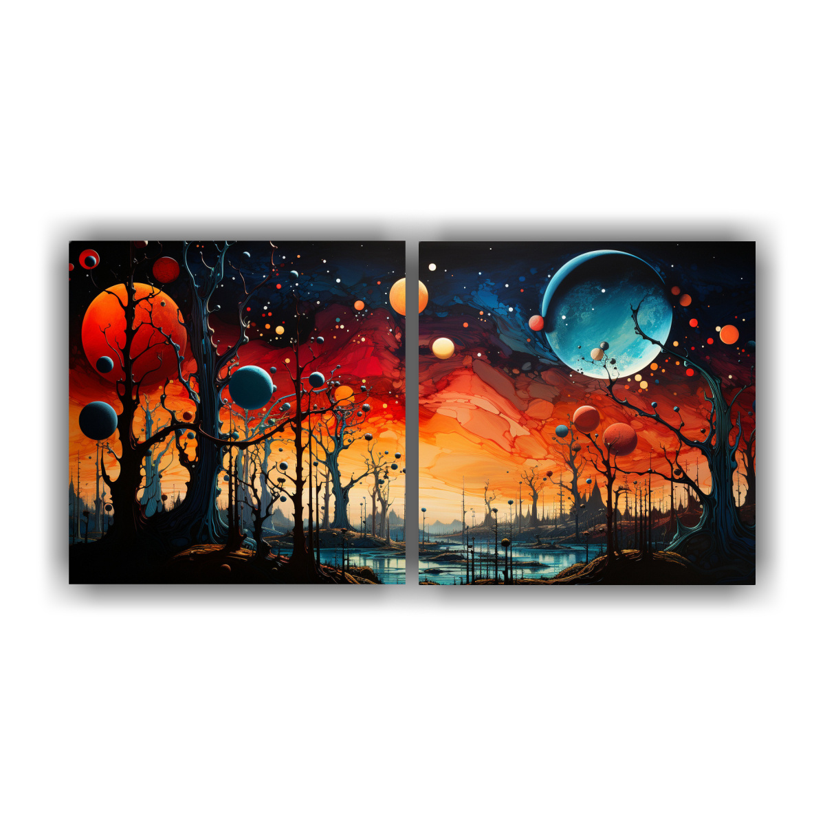 dos-lienzos-modernos-rectangulares-de-deep-dream-abstracto-que-utilizan-colores-contrastantes-en-pinturas-de-decoraci-n-