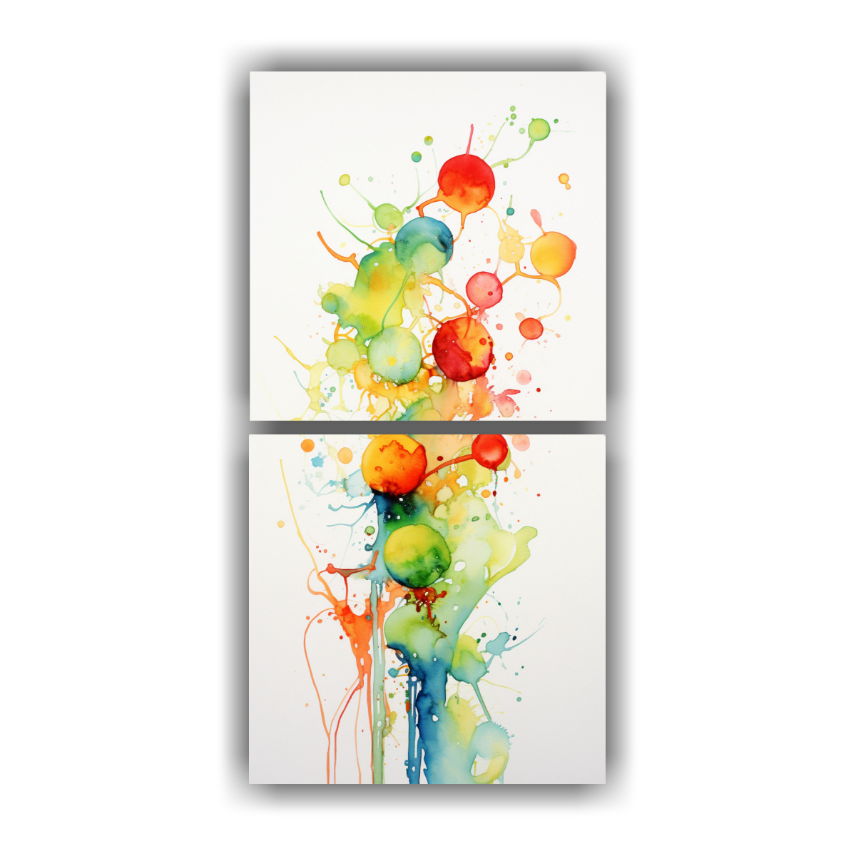 dos-pinturas-modernas-de-vitalidad-con-salpicaduras-de-acuarela