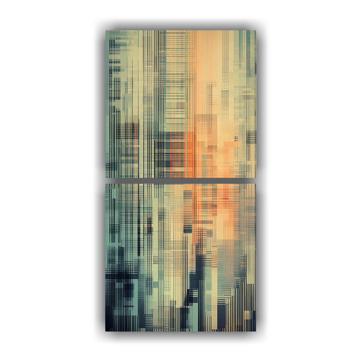 dos-telas-en-bastidor-impreso-visual-de-patr-n-moderno-simple-utilizando-papel-cuadriculado-de-fotograf-a-b