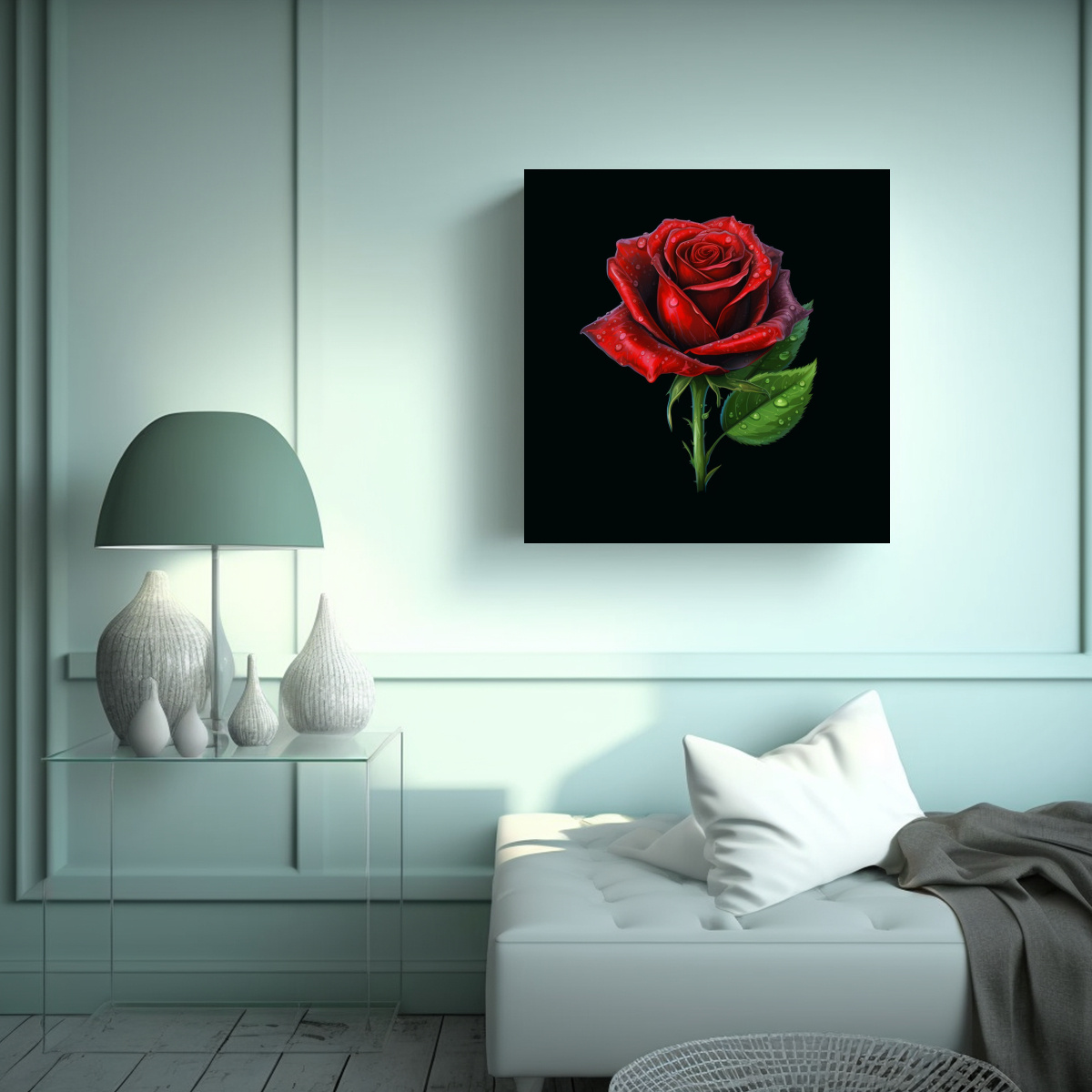 elegante-rosa-roja-en-tallo-verde-pintura-decorativa-calidos-1