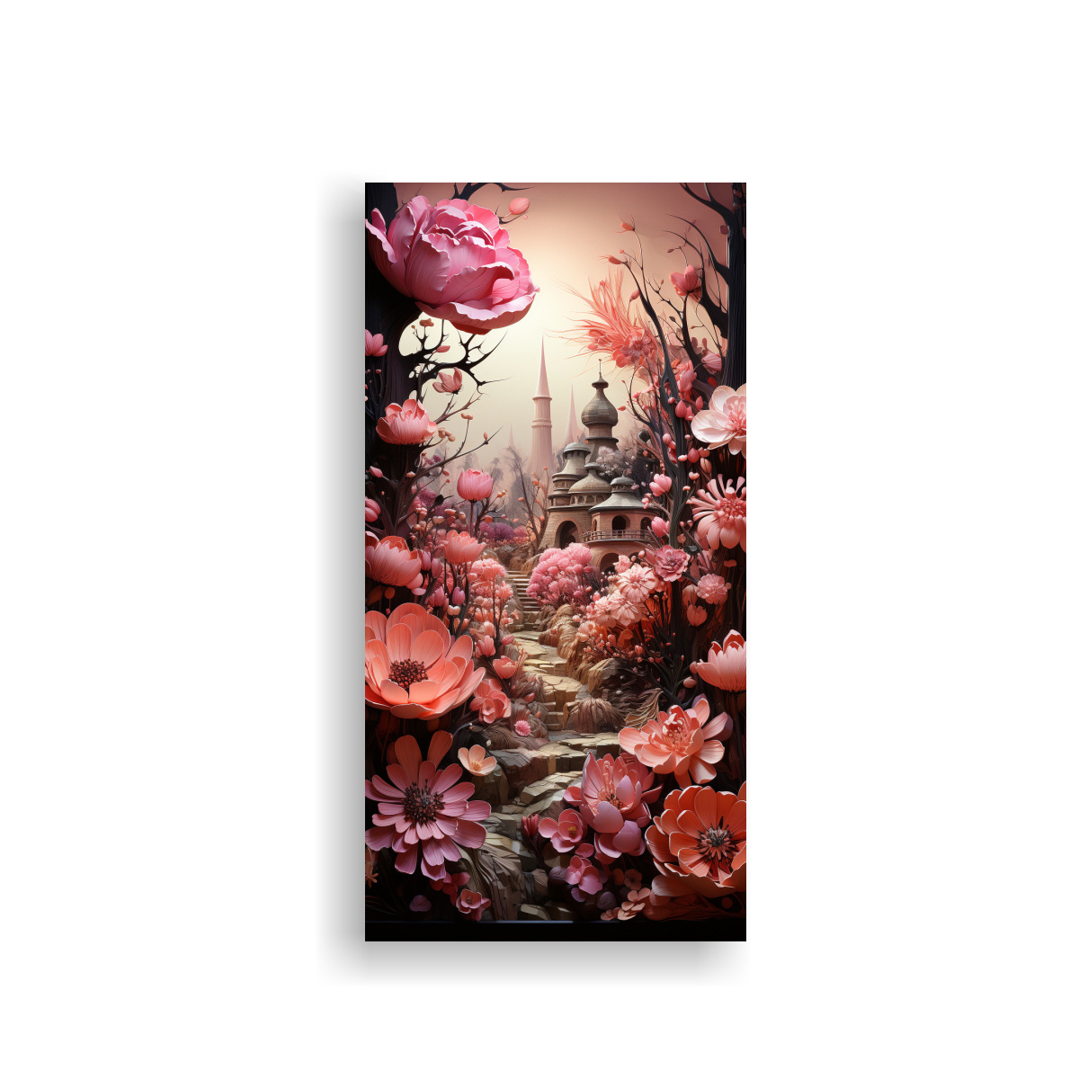 escena-de-jard-n-caprichosa-con-pinturas-decorativas-rosadas-de-composici-n-ilustrada-