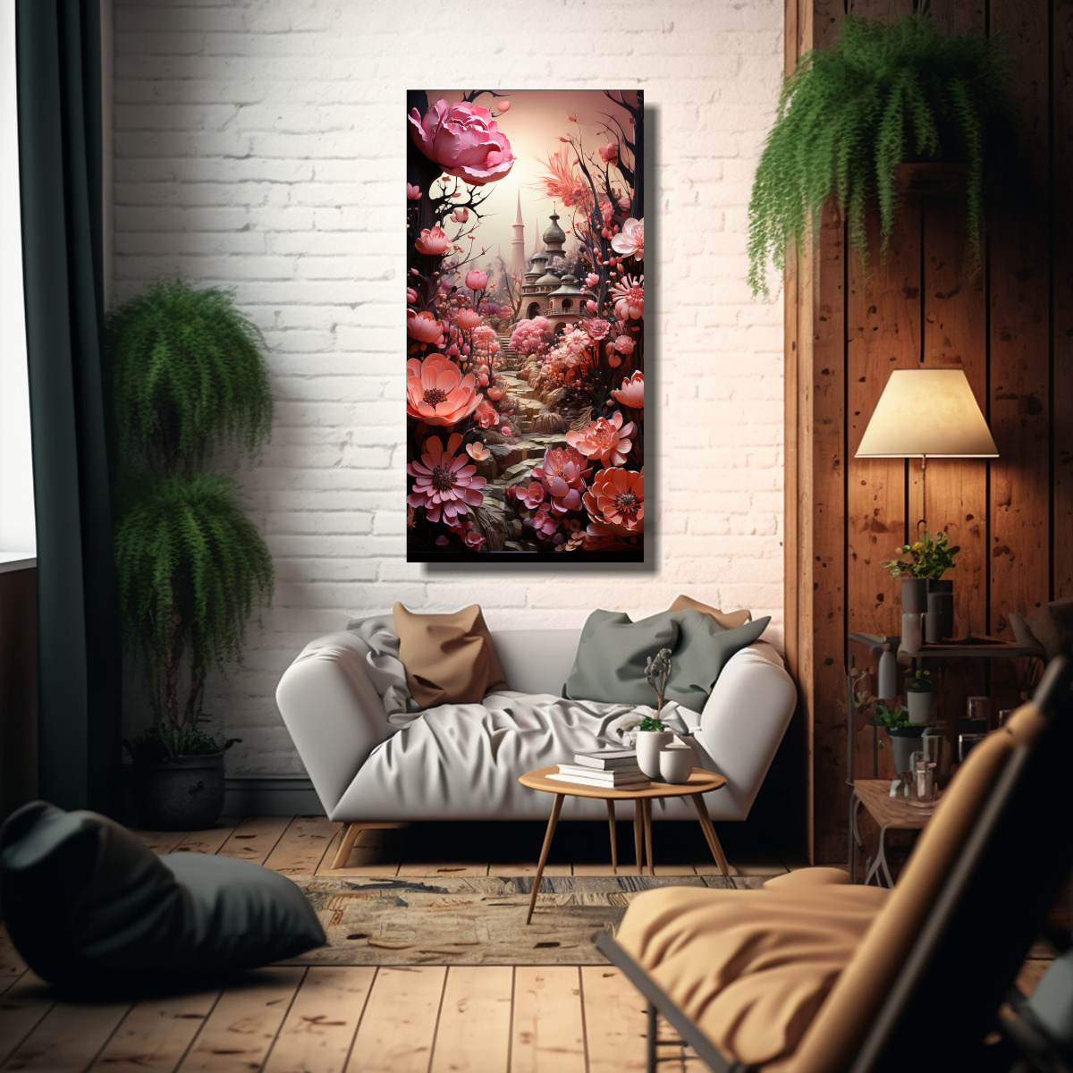 escena-de-jard-n-caprichosa-con-pinturas-decorativas-rosadas-de-composici-n-ilustrada-1-1