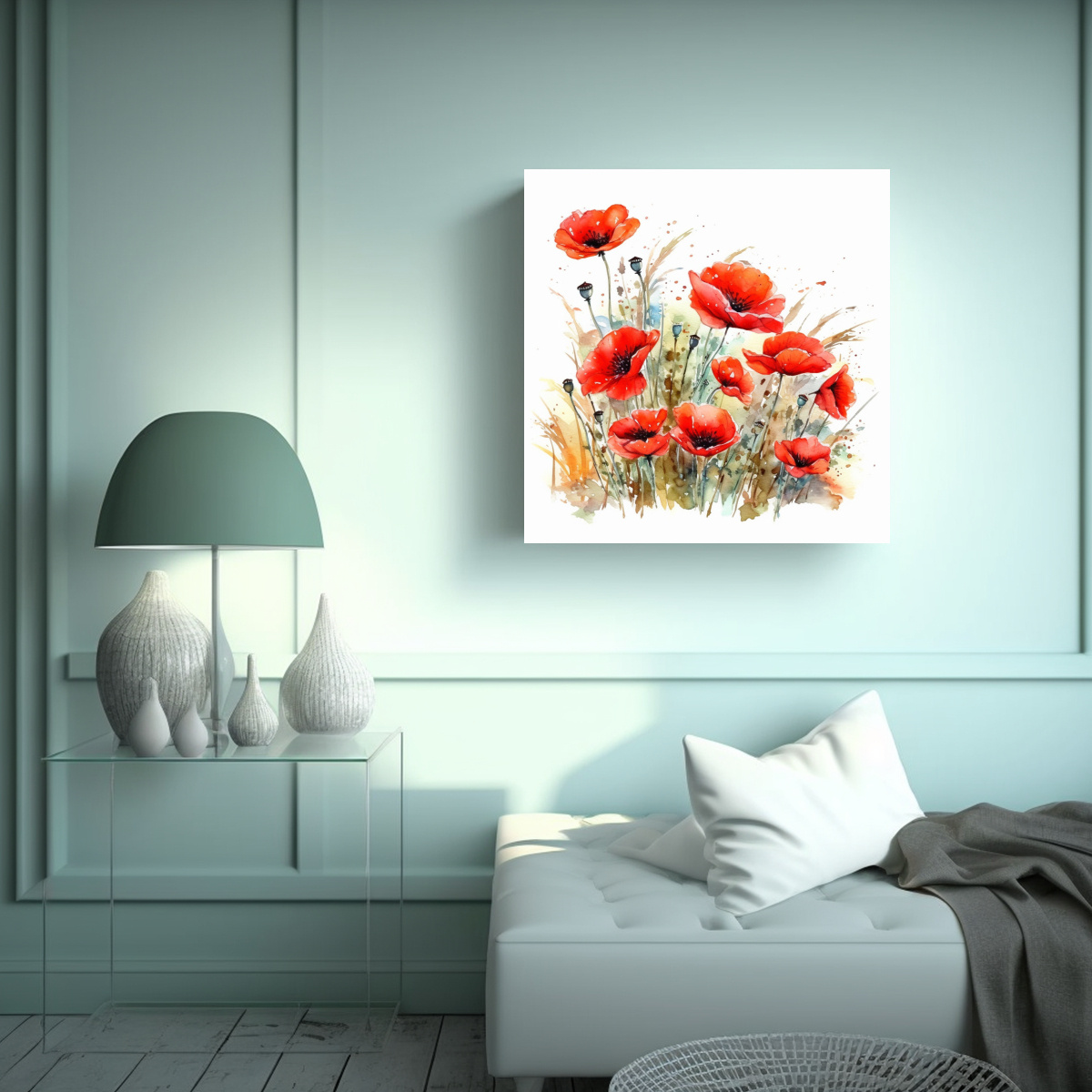 fantas-a-expresi-n-arte-de-pared-viento-suave-prado-colorido-1