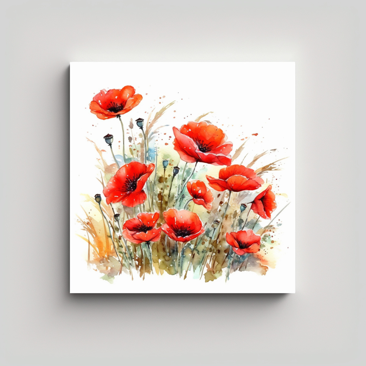 fantas-a-expresi-n-arte-de-pared-viento-suave-prado-colorido