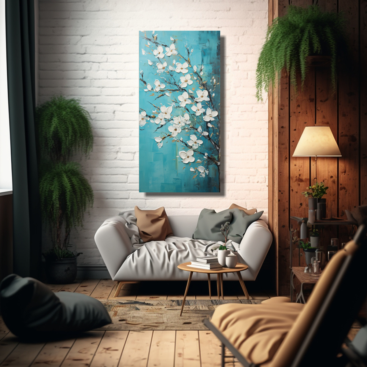 flor-sakura-cherry-en-color-turquesa-lienzo-de-tela-1
