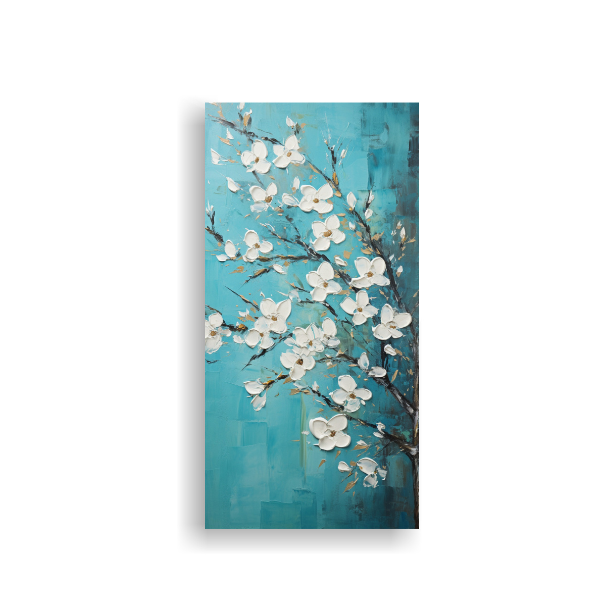 flor-sakura-cherry-en-color-turquesa-lienzo-de-tela