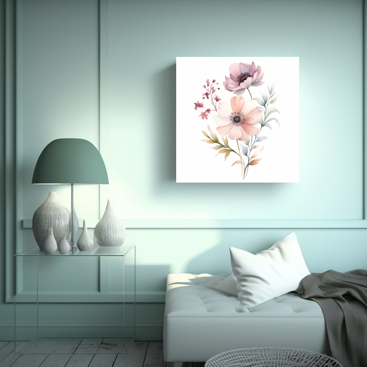 floral-acuarela-nursery-print-dise-o-comedor-blanco-elegante-1