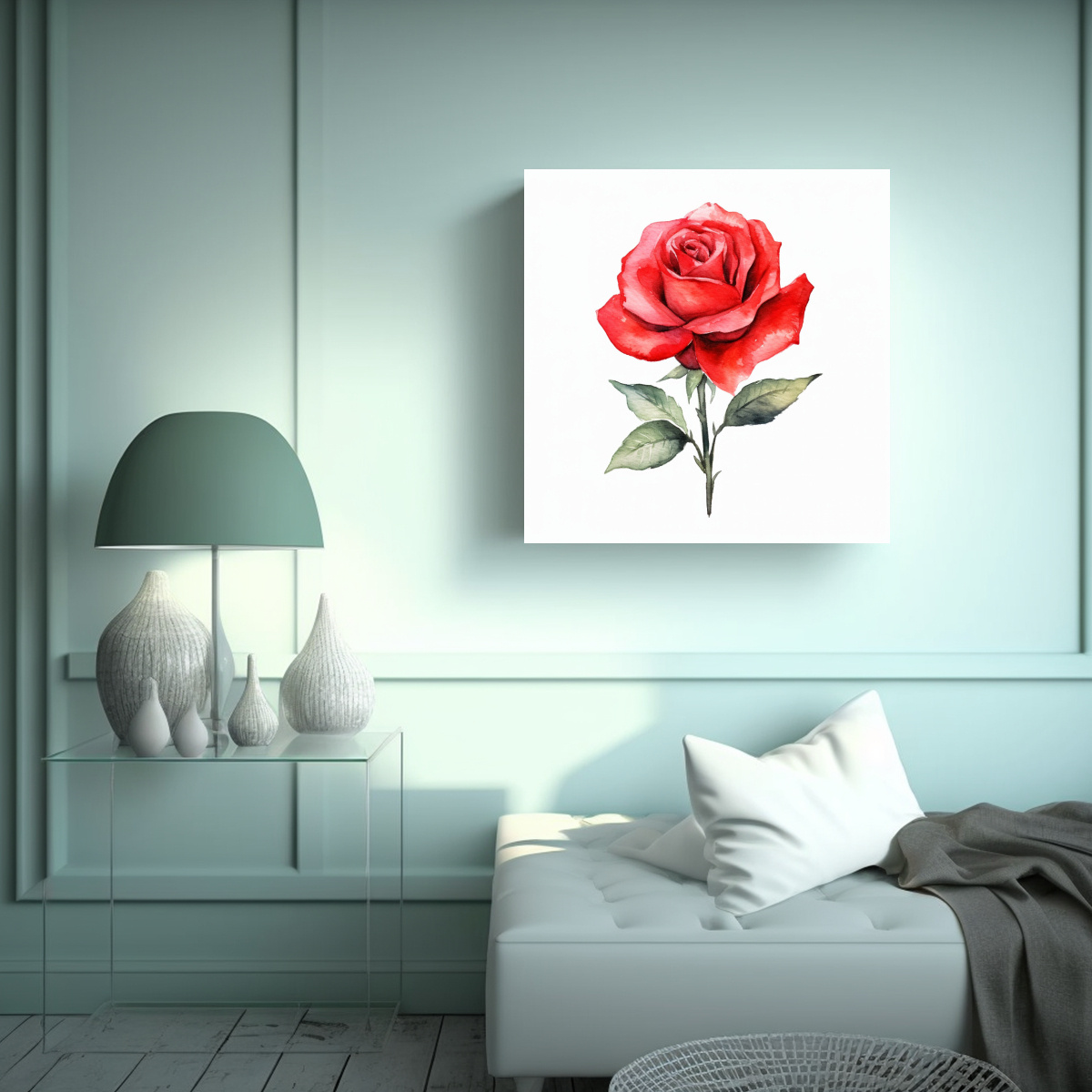 fotograf-a-de-rosa-roja-acuarela-belleza-natural-en-arte-de-pared-1