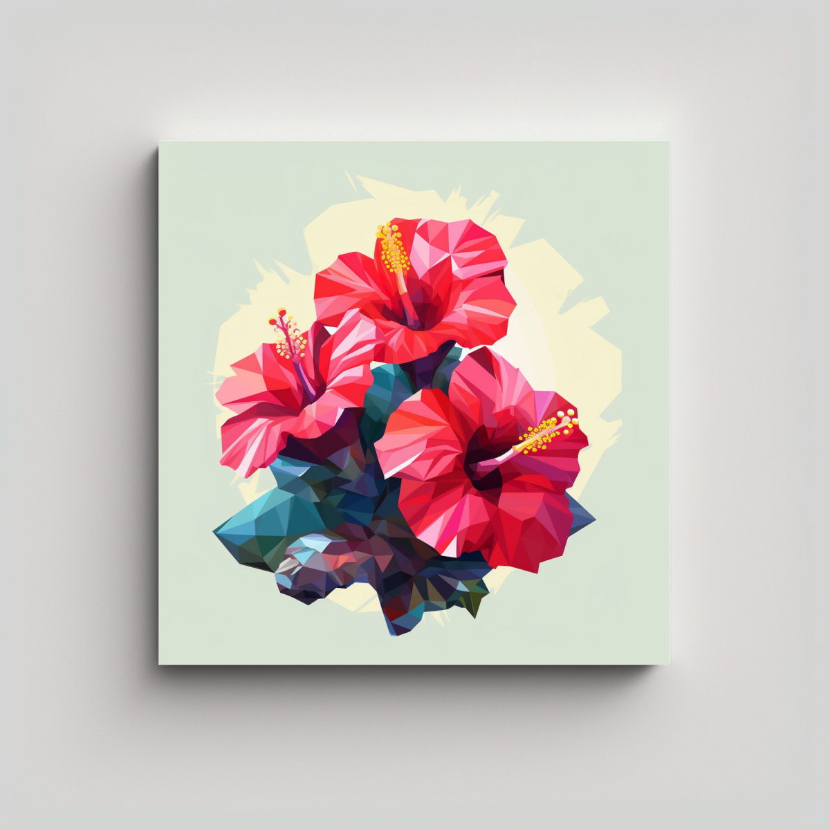 ilustraci-n-contraste-de-hibiscus-en-vector-low-poly-con-canva