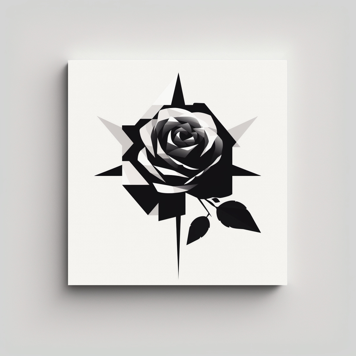 ilustraci-n-geom-trica-minimalista-de-rosa-en-patr-n-intenso-canva