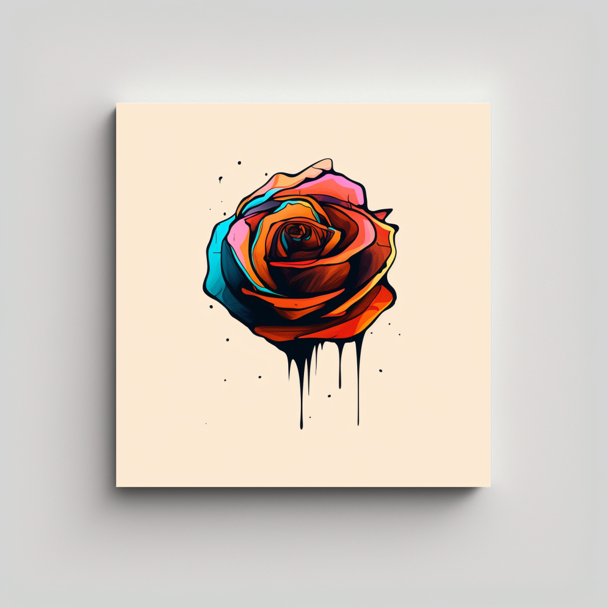 ilustraci-n-vanguardista-de-rosa-en-tela-bastidor-abstracto-y-colorido
