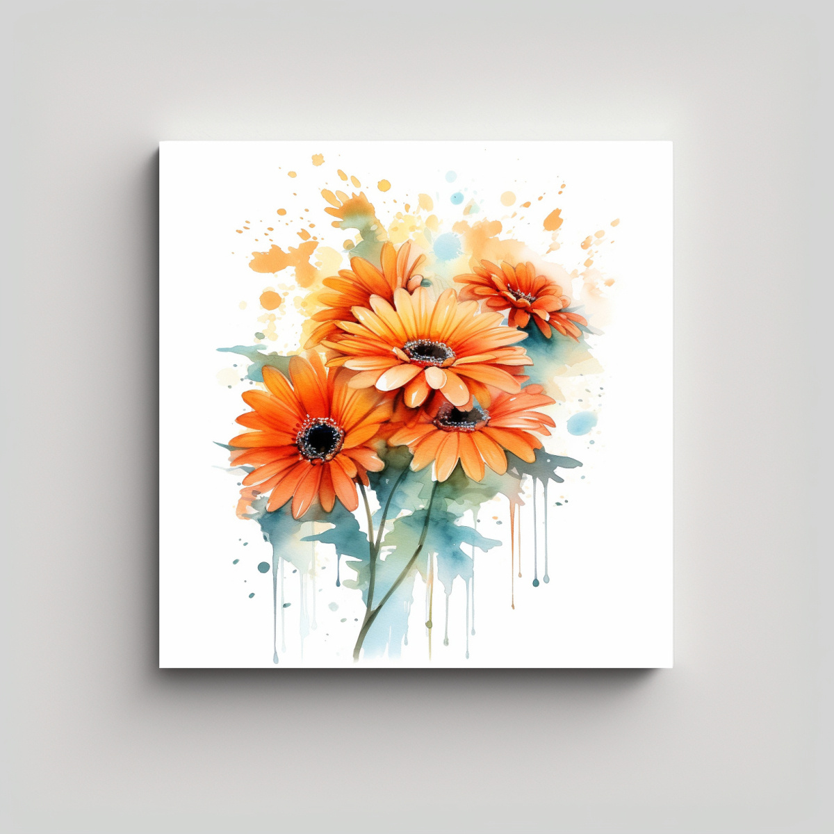 ilustraci-n-vintage-intensa-de-gerbera-naranja-en-acuarela
