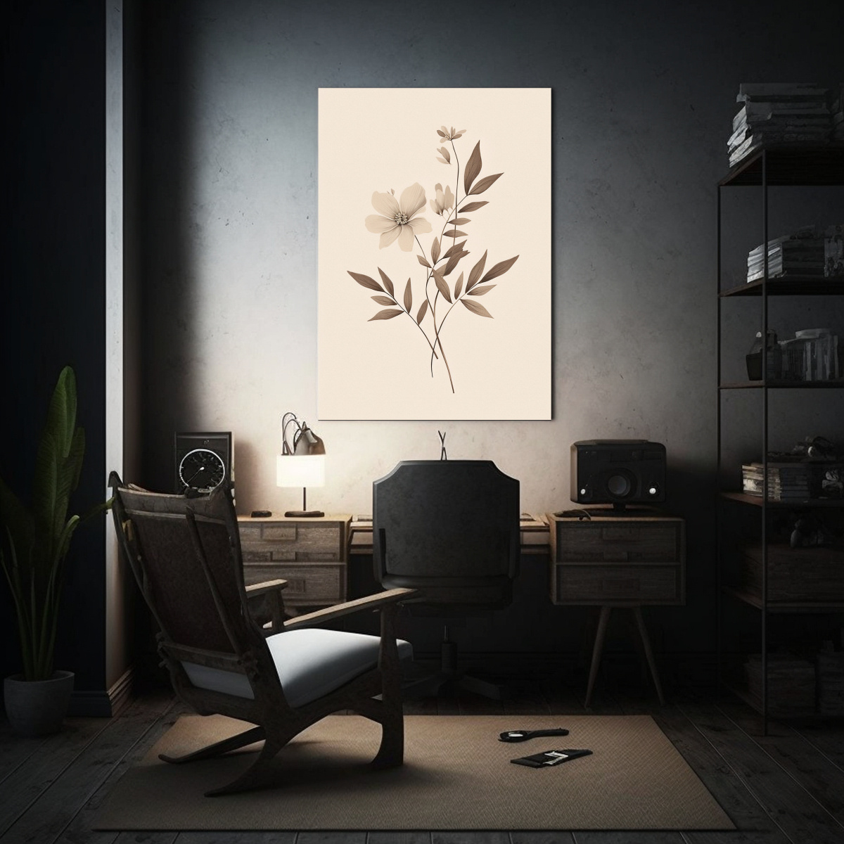 impresi-n-de-arte-de-pared-neutra-con-dise-o-bot-nico-de-arte-de-l-nea-beige-1