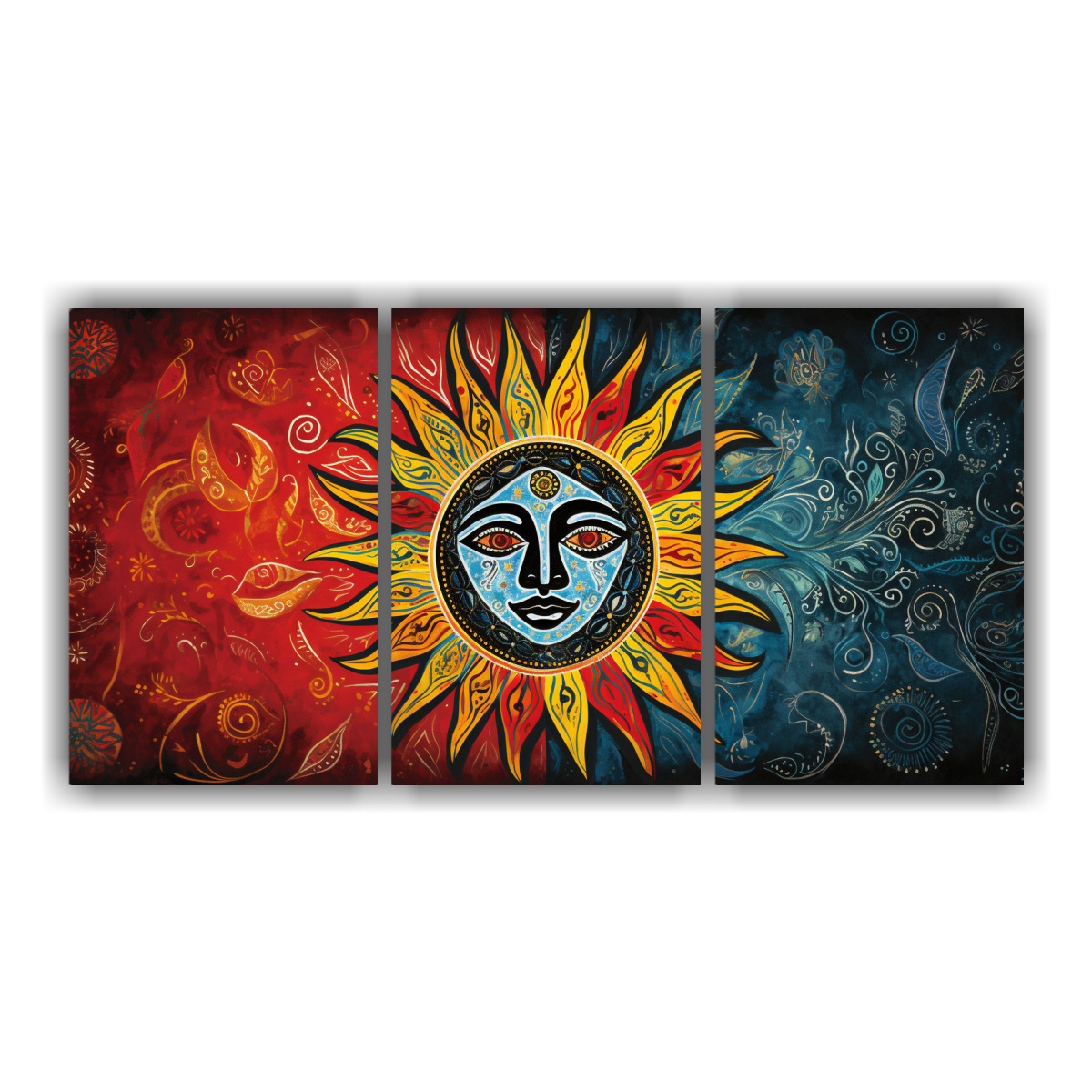 impresi-n-luminosa-linocut-de-un-sol-en-primer-plano-mosaico-acu-tico-patr-n-