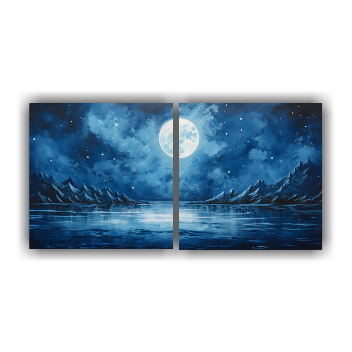 interpretaci-n-abstracta-de-la-serenidad-de-una-luna