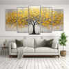 juego-5-artes-de-pared-amarillo-y-plateado-espectacular-del-rbol-en-la-imagen-1
