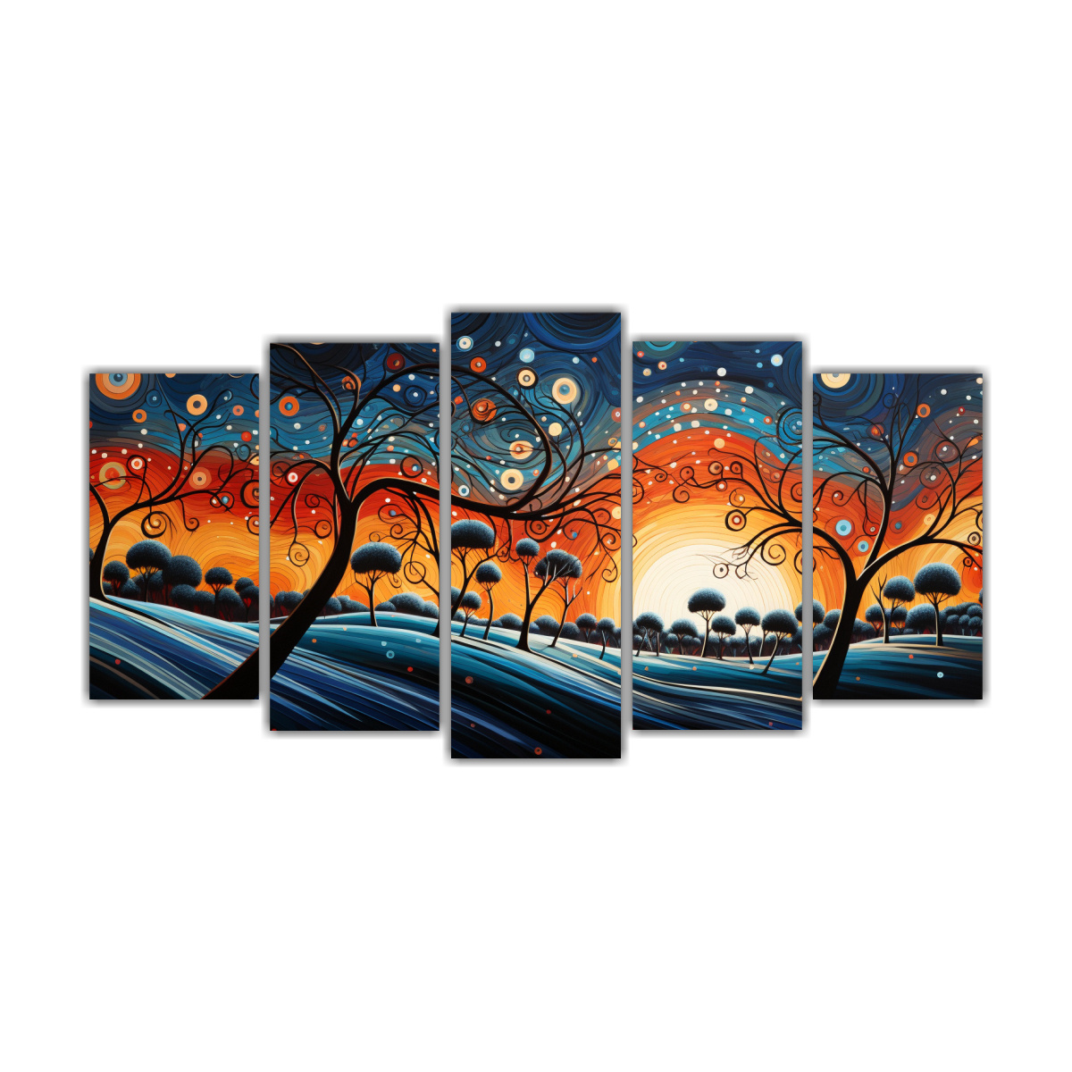 lienzo-adorno-bastidor-vintage-desert-twilight-el-le-n-feroz-ruge-audazmente-fier-