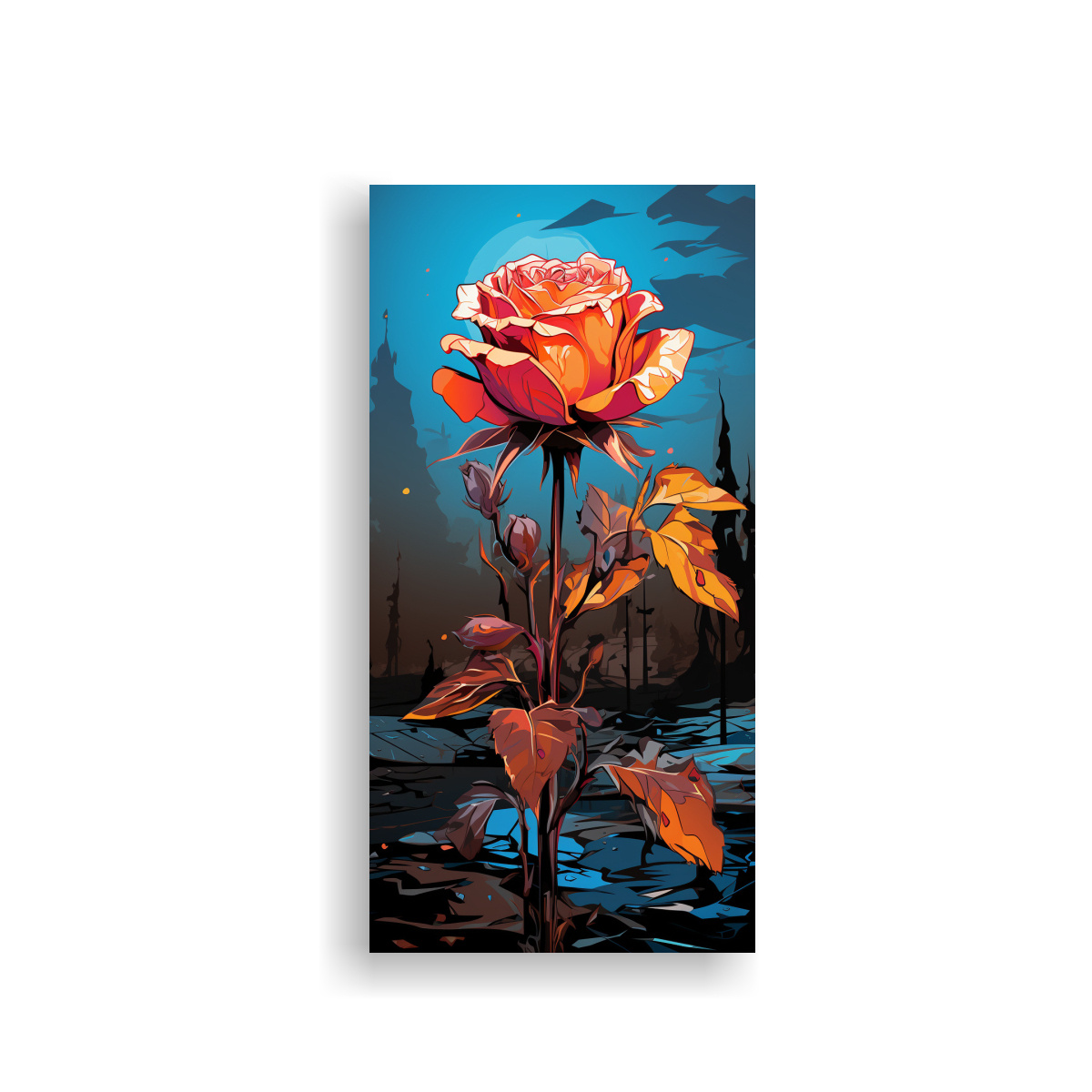 lienzo-colores-actuales-arte-pop-rosa-bud