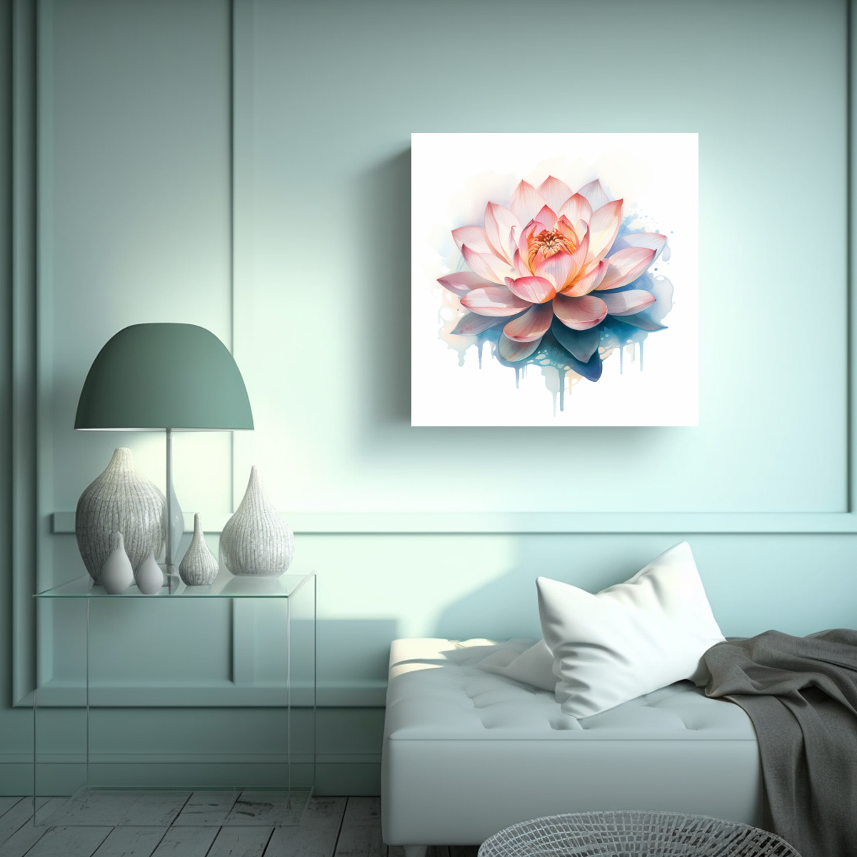lienzo-de-arte-sala-lotus-patron-intenso-fondo-blanco-1