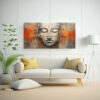 lienzo-de-tela-buddha-estilo-abstracto-plata-y-naranja-vintage-1