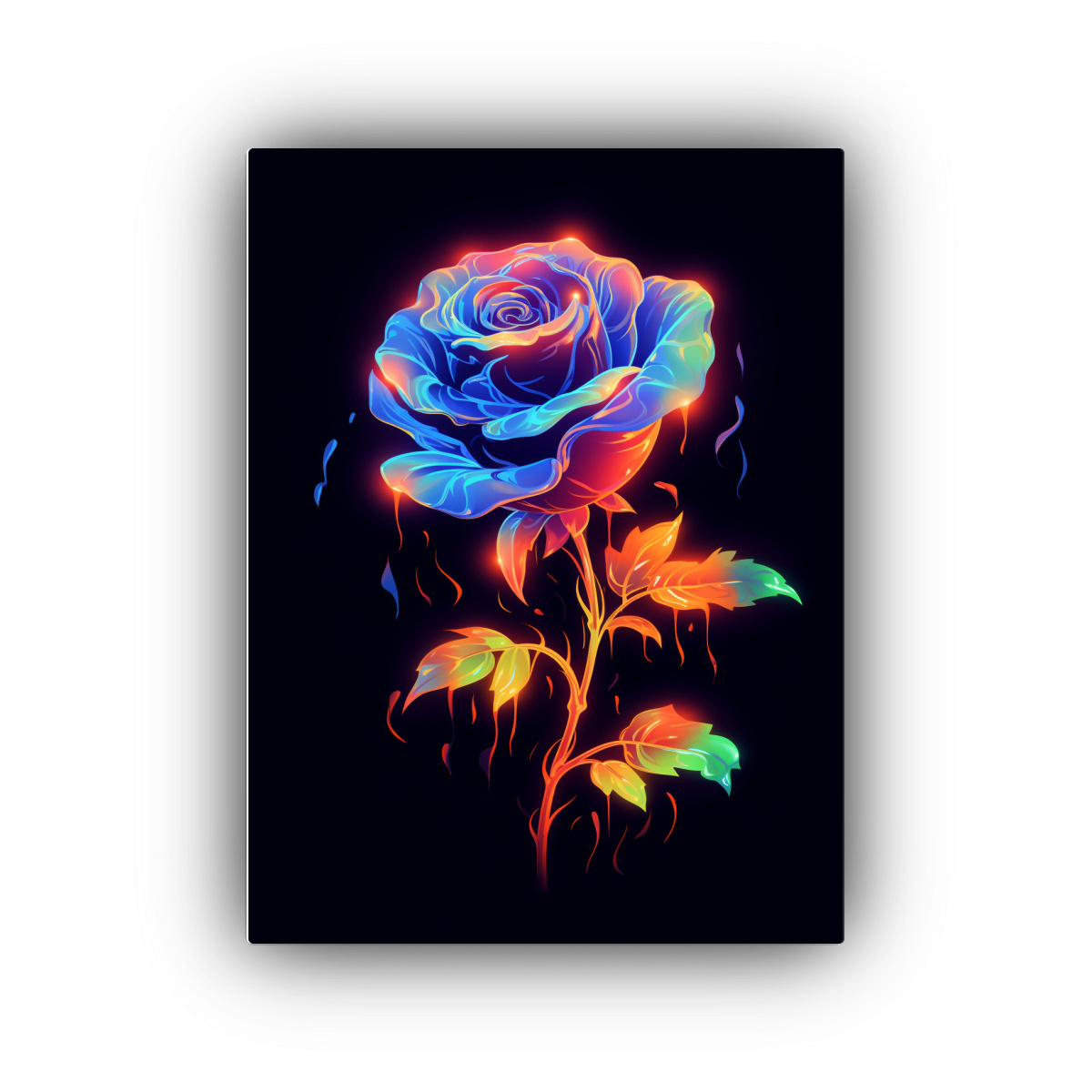 lienzo-de-tela-con-espectacular-calidez-y-rosa-ne-n-en-un-fondo-oscuro-arte-lienzo-colorido-