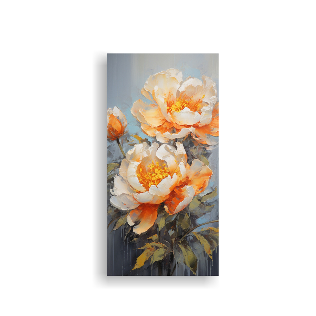lienzo-de-tela-con-forma-de-comedor-pintura-de-peonies-en-naranja-al-estilo