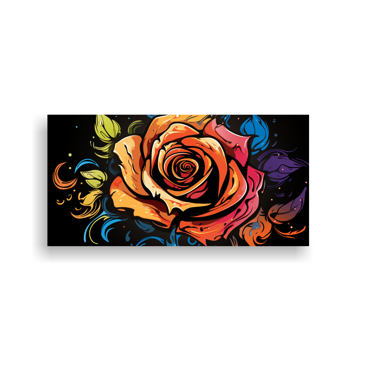 lienzo-de-tela-con-imagen-luminosa-de-rosa-en-estilo-graffiti