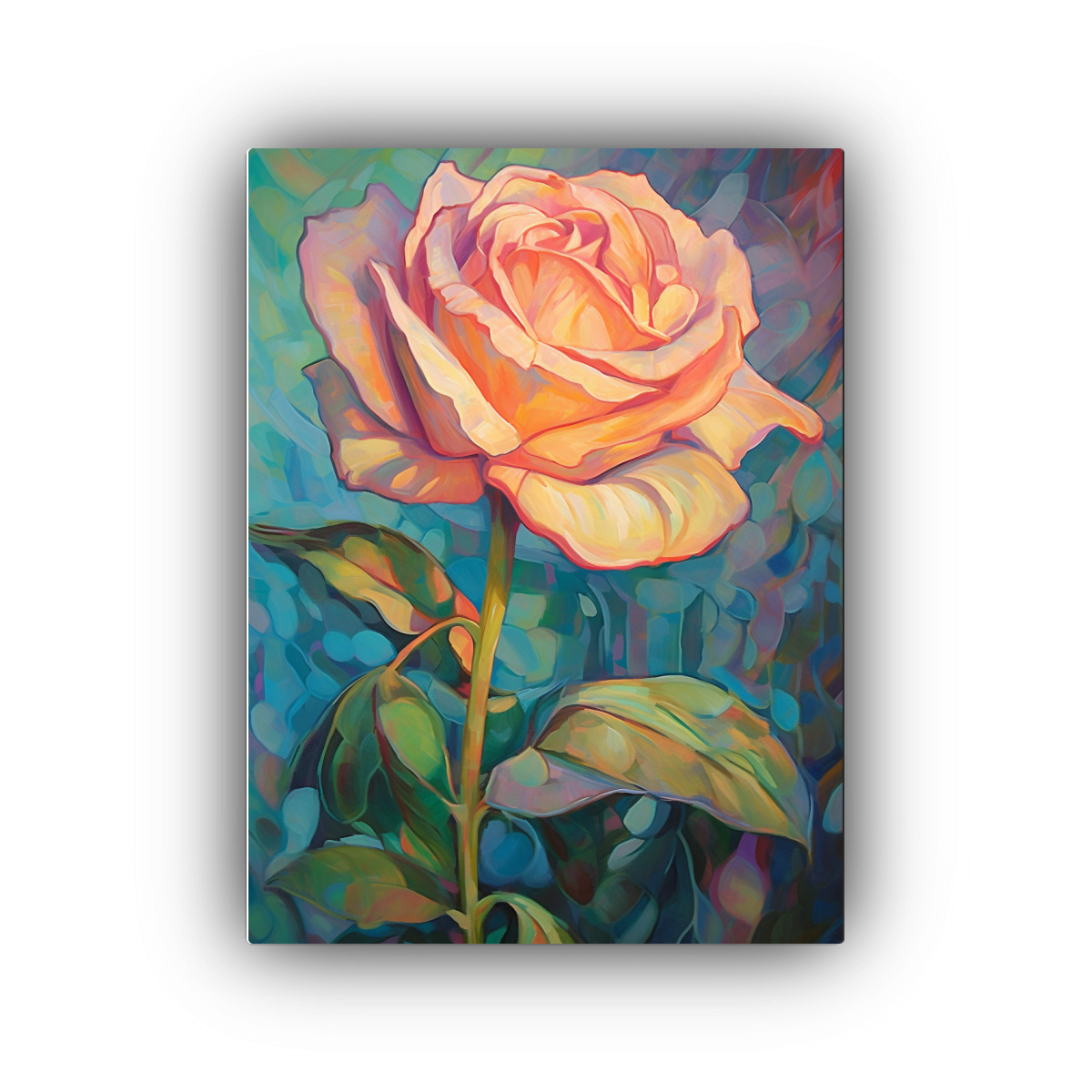 lienzo-de-tela-fotogr-fica-de-pinceladas-acr-licas-refinadas-una-hermosa-rosa-brilla-en-el-jard-n-