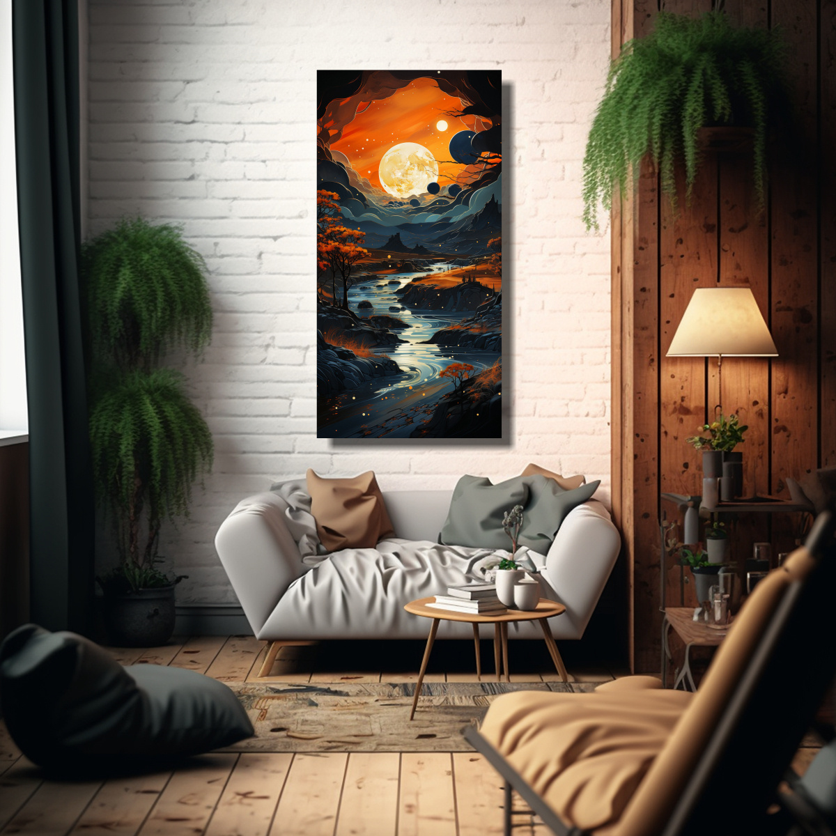 lienzo-decoraci-n-pintura-de-paisaje-con-luna-y-monta-as-1