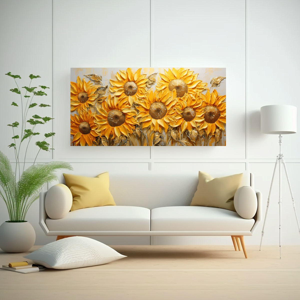 lienzo-enigm-tico-con-girasoles-en-estilo-pintura-dorada-1