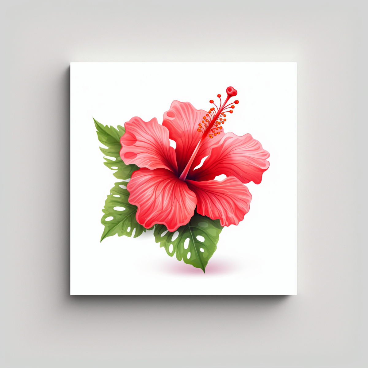 lienzo-peque-o-lindo-wurst-composici-n-hibisco-vector-blanco